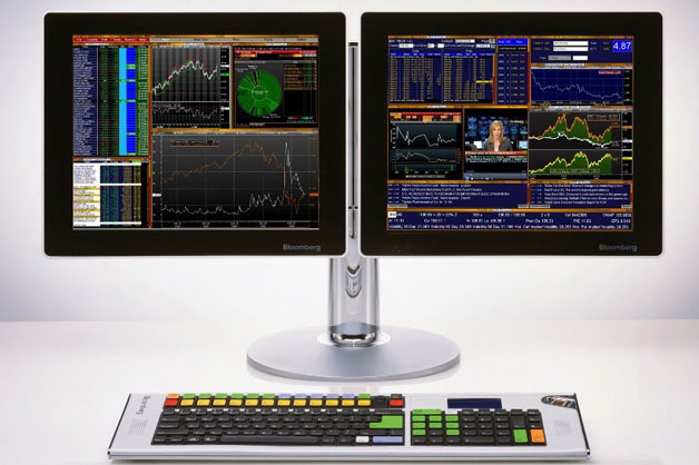 Most large financial firms have subscriptions to Bloomberg Professional Services, with and an annual license fee of more than $20,000 per user. Each trade desk is fitted with multiple screens to monitor data and perform transactions.