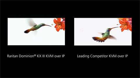 Raritan Dominion® KX III KVM-over-IP Video Quality Comparison