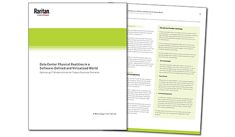 Cover page of the data center infrastructure optimization white paper
